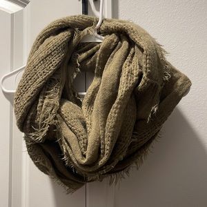 Brown infinity scarf